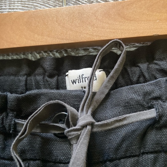 Wilfred | Allant Linen-Blend Cropped Pants - 10, Black - Picture 5 of 9